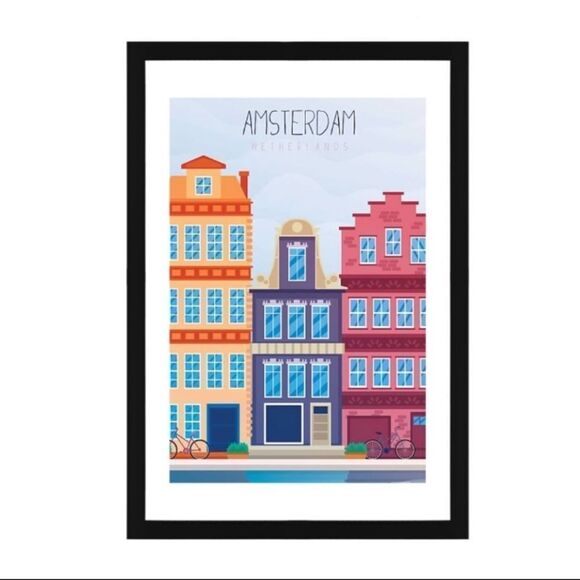 Amsterdam Netherlands Art Print BOGO* - Picture 1 of 4